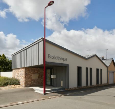 Bibliothèque intercommunale Noyal Sur Brutz par Philippe Misériaux architecte à Châteaubriant