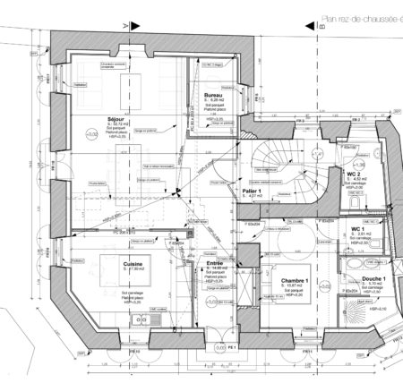 plan Restauration maison Châteaubriant