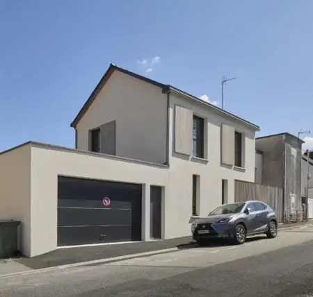 Construction d’une maison individuelle à Châteaubriant par Philippe Misériaux architecte à Châteaubriant